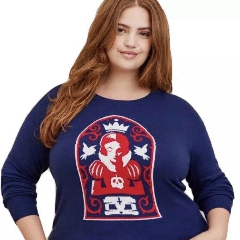 Disney Snow White Chiffon Bow Pullover
Size 6 Torrid